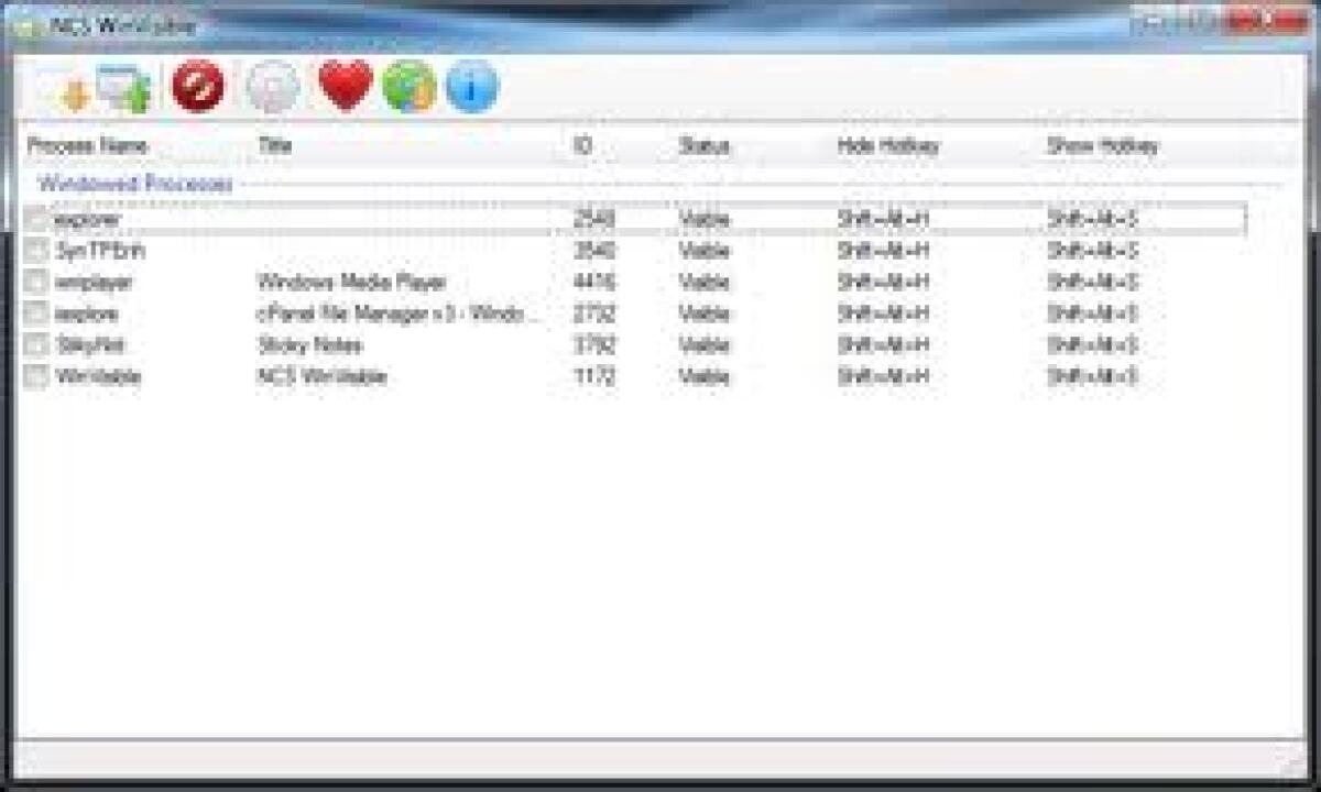 Nascondere applicazioni dalla taskbar - 