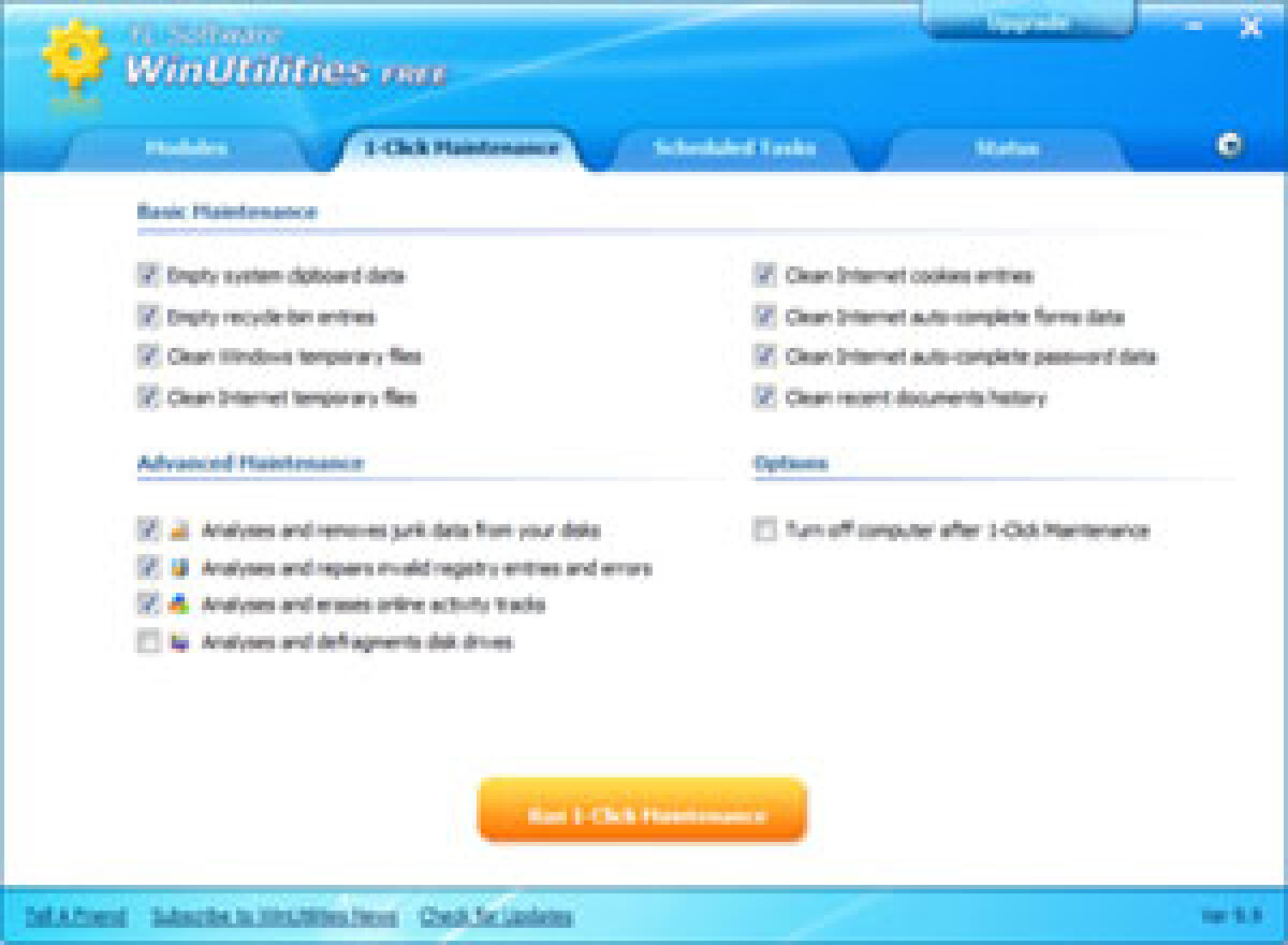 Utility per il computer: WinUtilities - 