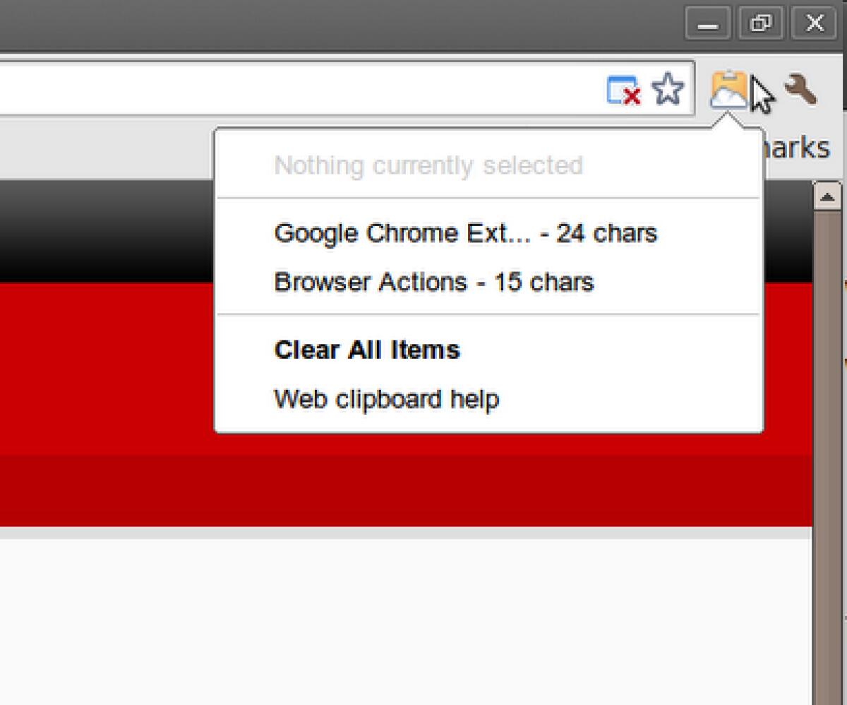 Google Chrome e la Web Clipboard - 