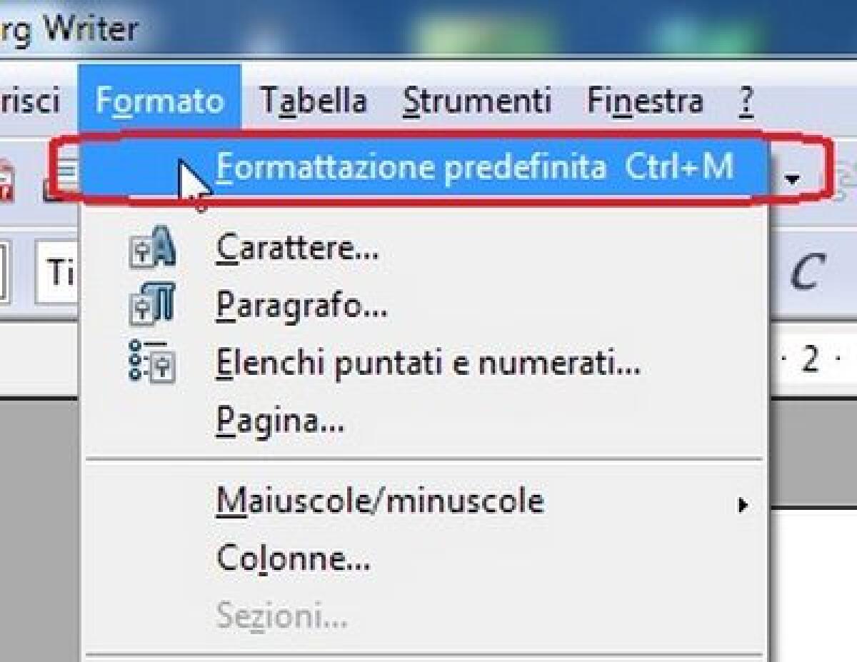 OpenOffice e la formattazione - 