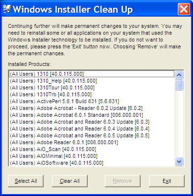 Rimozione definitiva programmi windows