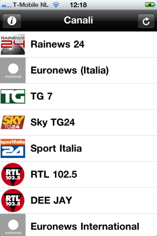 Vedere la TV su iPhone grazie all'applicazione Televisione in diretta
