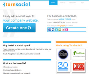 Barra sociale da inserire nel blog: TurnSocial