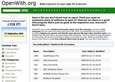 Programmi gratis con OpenWith