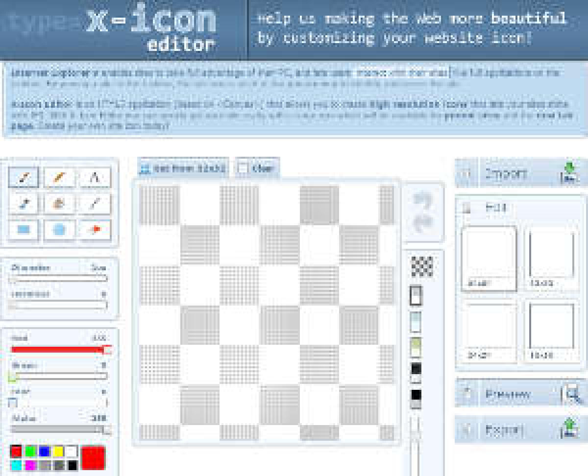 X-Icon Editor, tool per realizzare icone gratis - 
