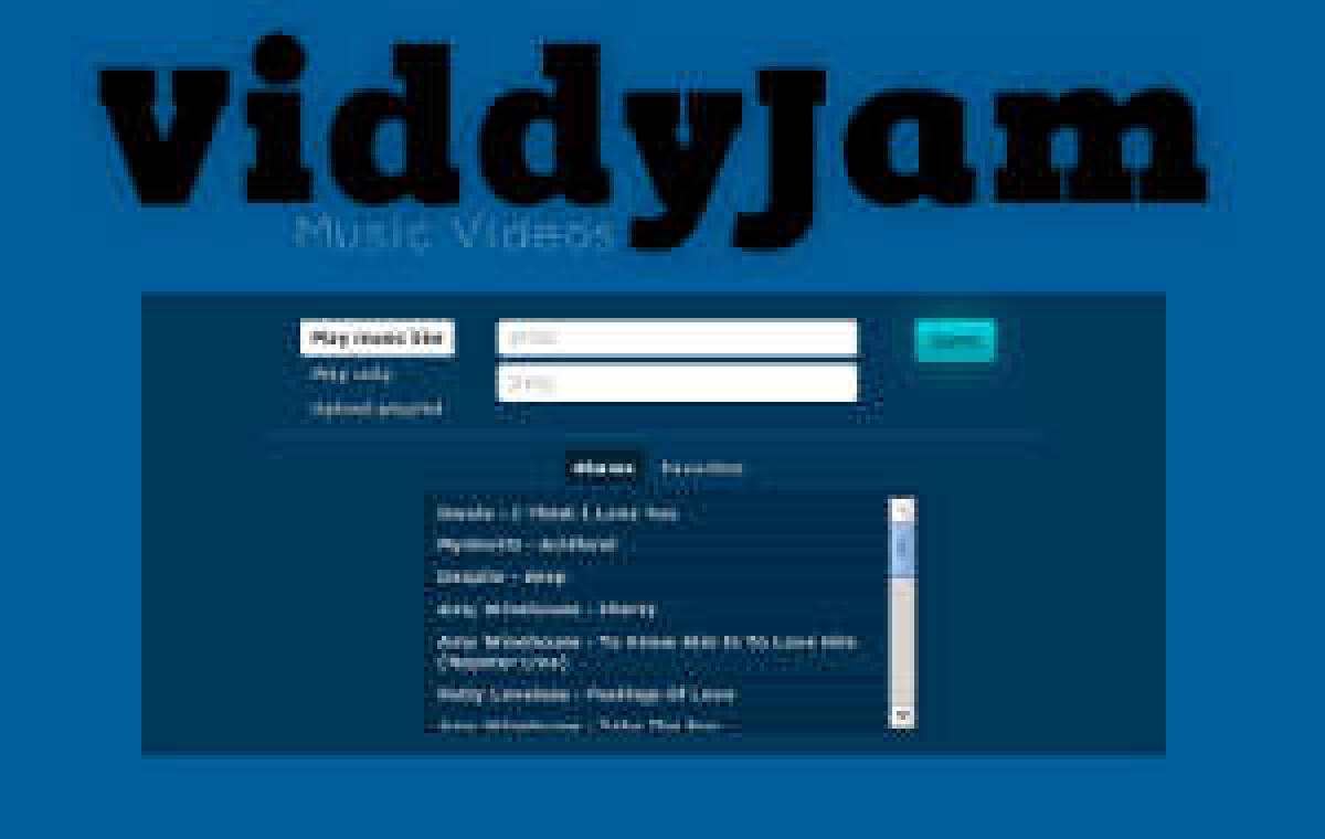 Viddyjam, ascoltare musica online con i video correlati - 