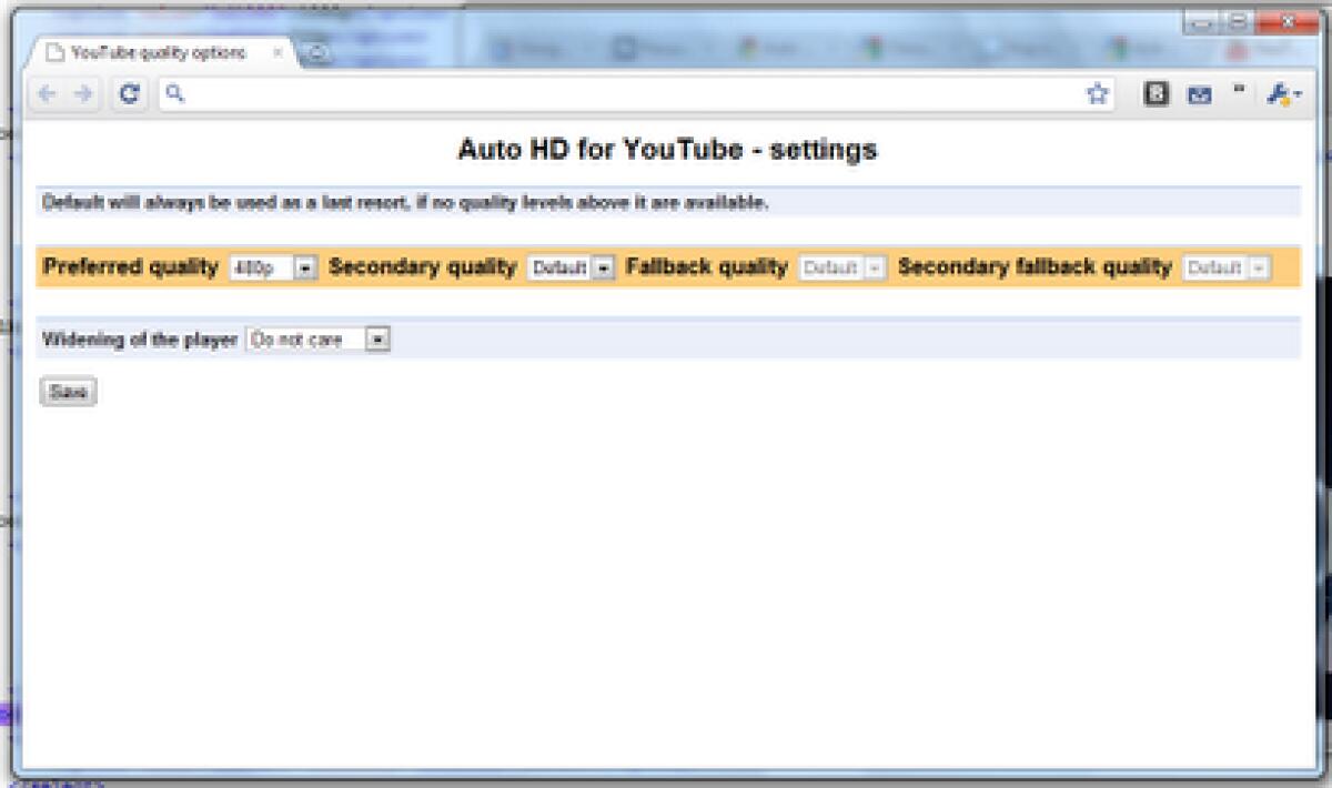 Come vedere video Youtube in HD - 