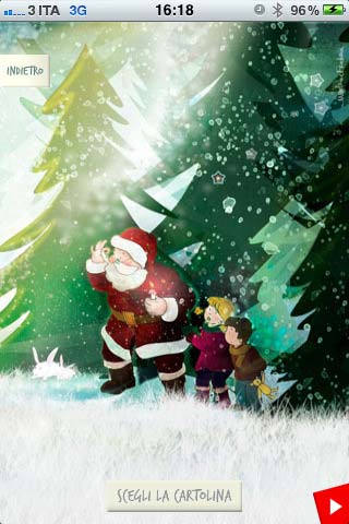 Cartoline Natalizie di auguri per iPhone: inviale con l'app WishArt