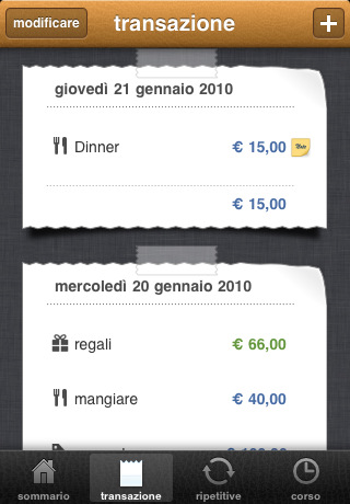 Gestici il bilancio familiare con iPhone e l'app MoneyBook
