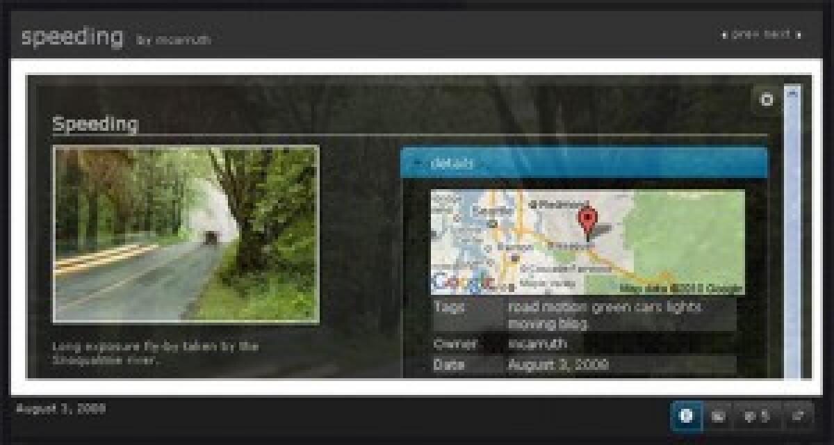 Galleria online per visualizzare foto Flickr - 