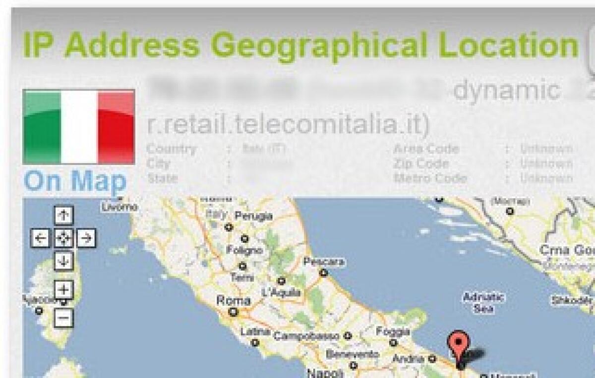 Localizzazione indirizzi iP - 