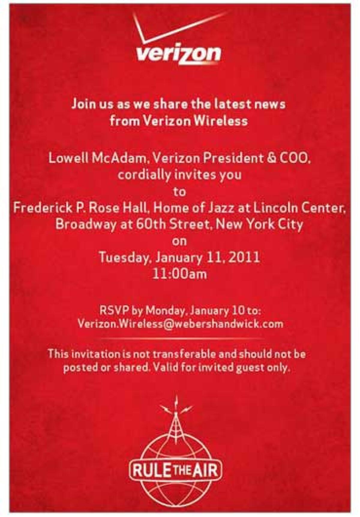 Evento speciale Verizon 11 gennaio: iPhone 4 CDMA sara' finalmente presentato? - 