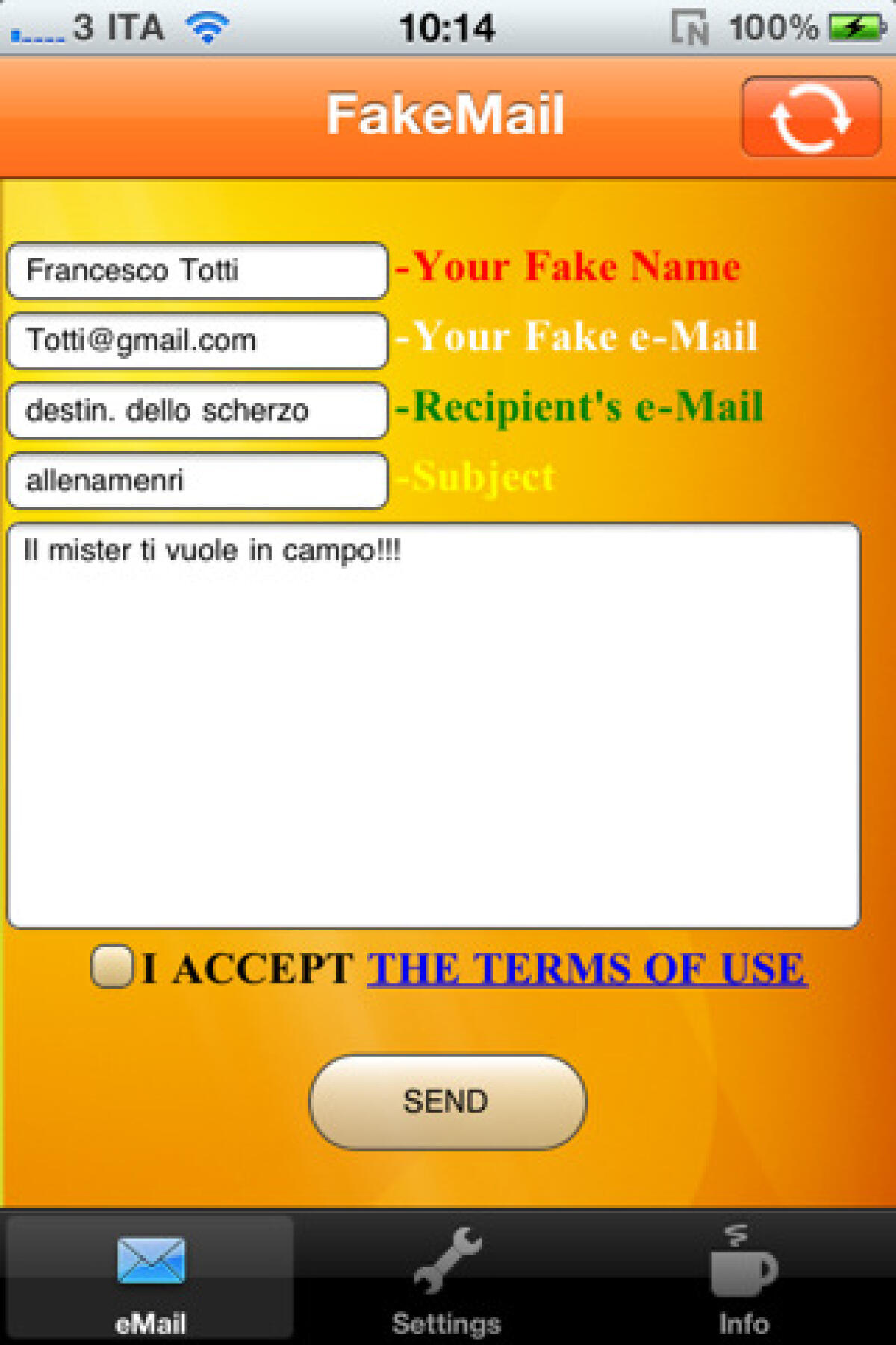 FakeMail, l'applicazione iPhone per fare scherzi con la posta elettronica - 