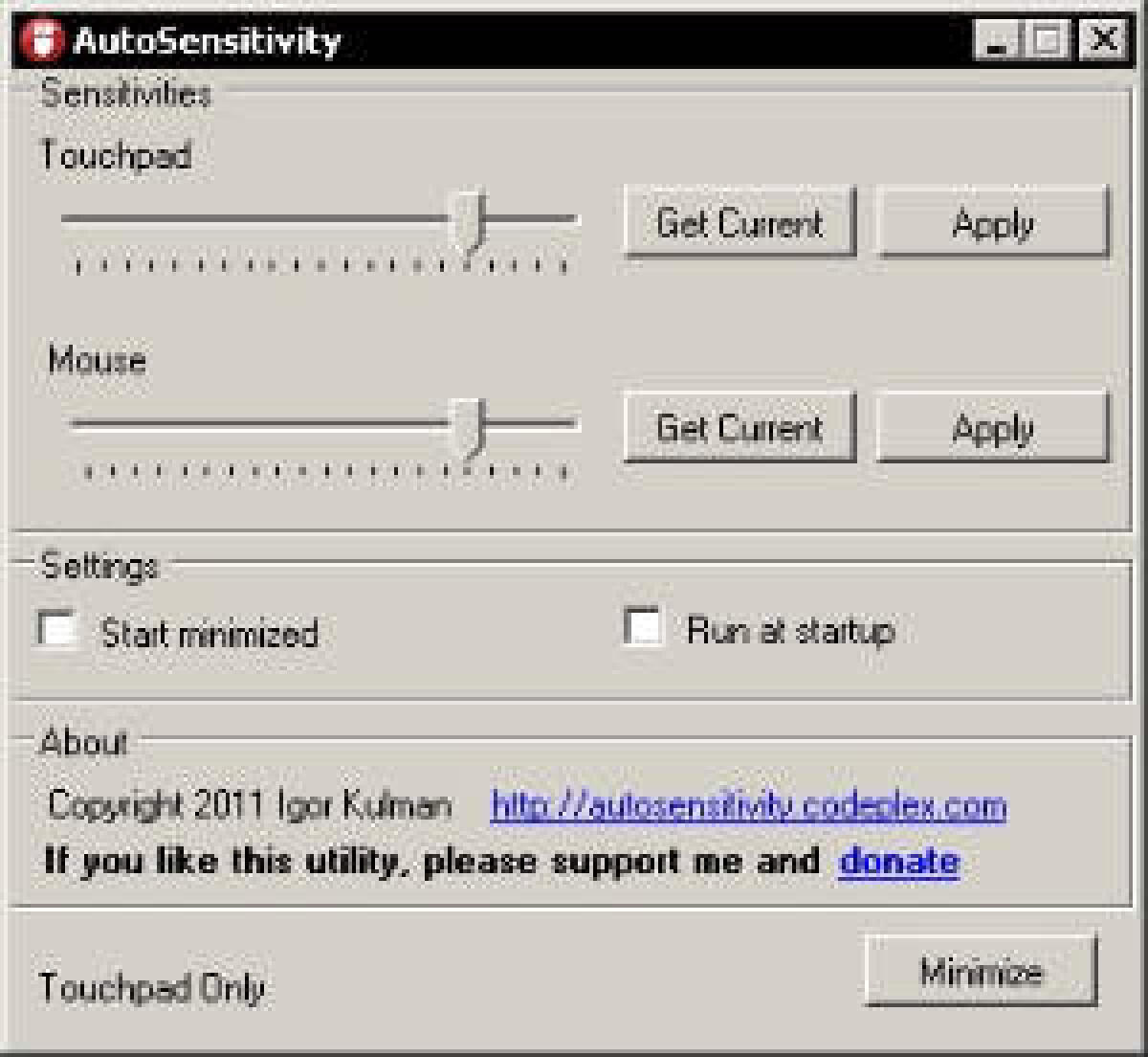 AutoSensitivity, impostare differenti velocità per Mouse e Touchpad - 