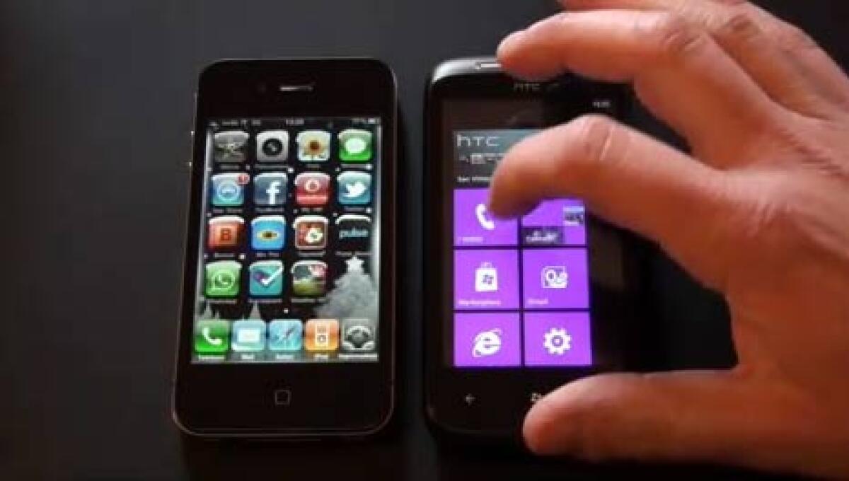Videoconfronto iPhone 4 - HTC Mozart - 