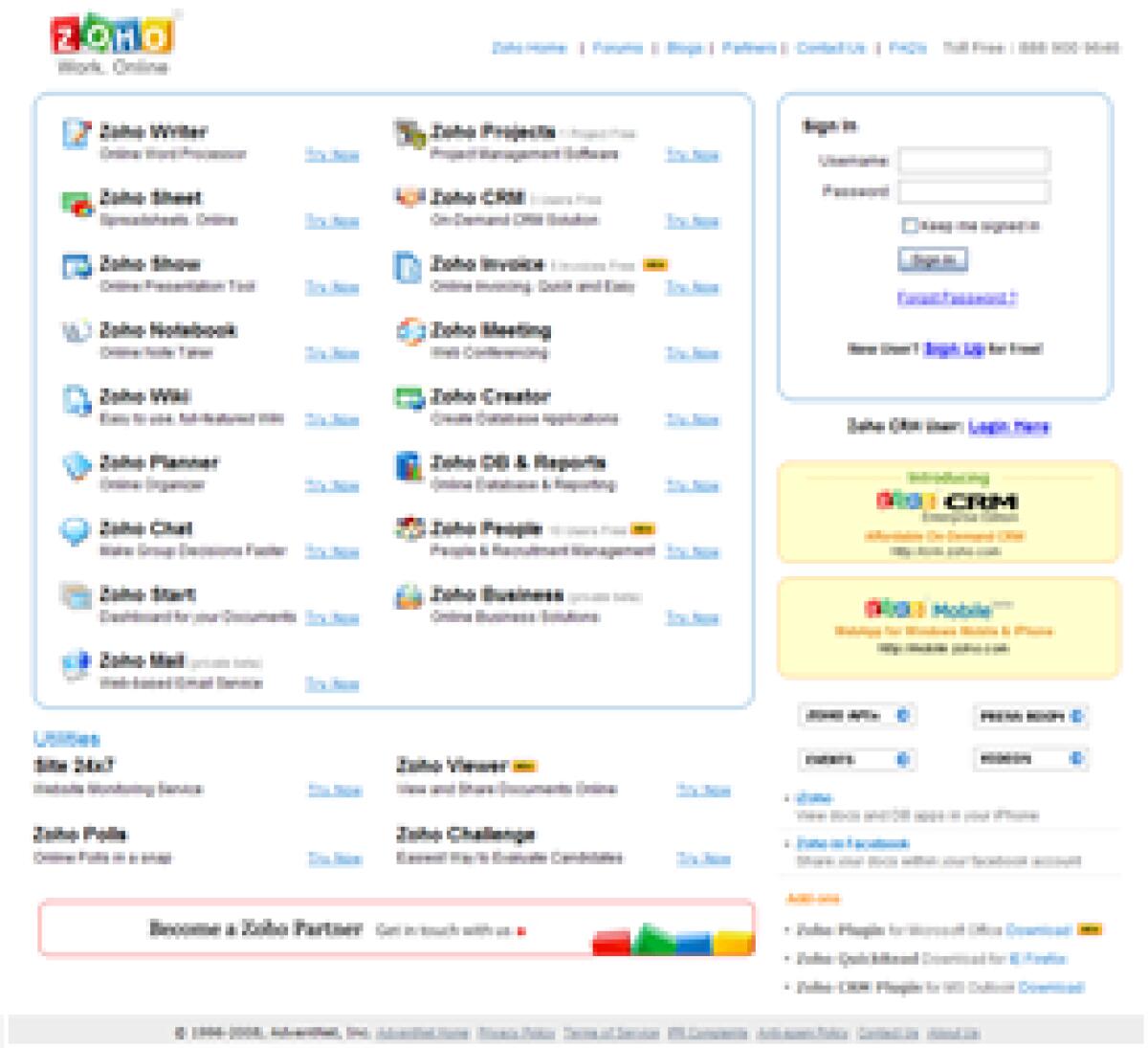 Applicazioni web con Zoho - 