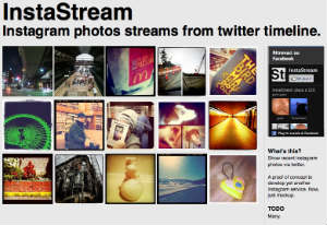 Instastream, immagini Instagram in tempo reale da Twitter