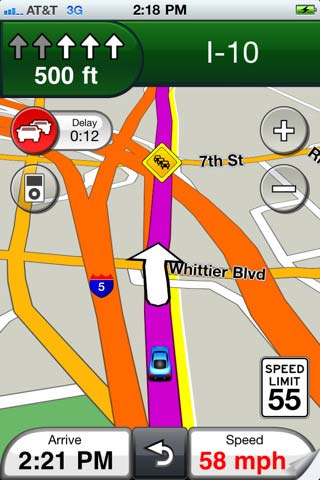 Garmin Street Pilot iphone 4