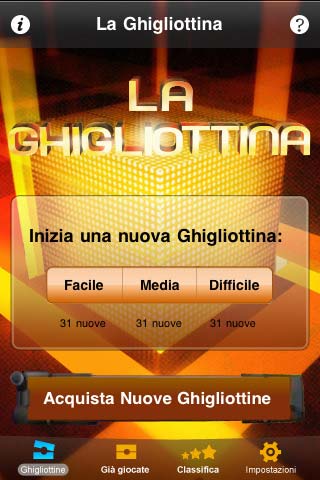 La Ghigliottina, il popolare gioco dell'Eredita', sbarca su iPhone