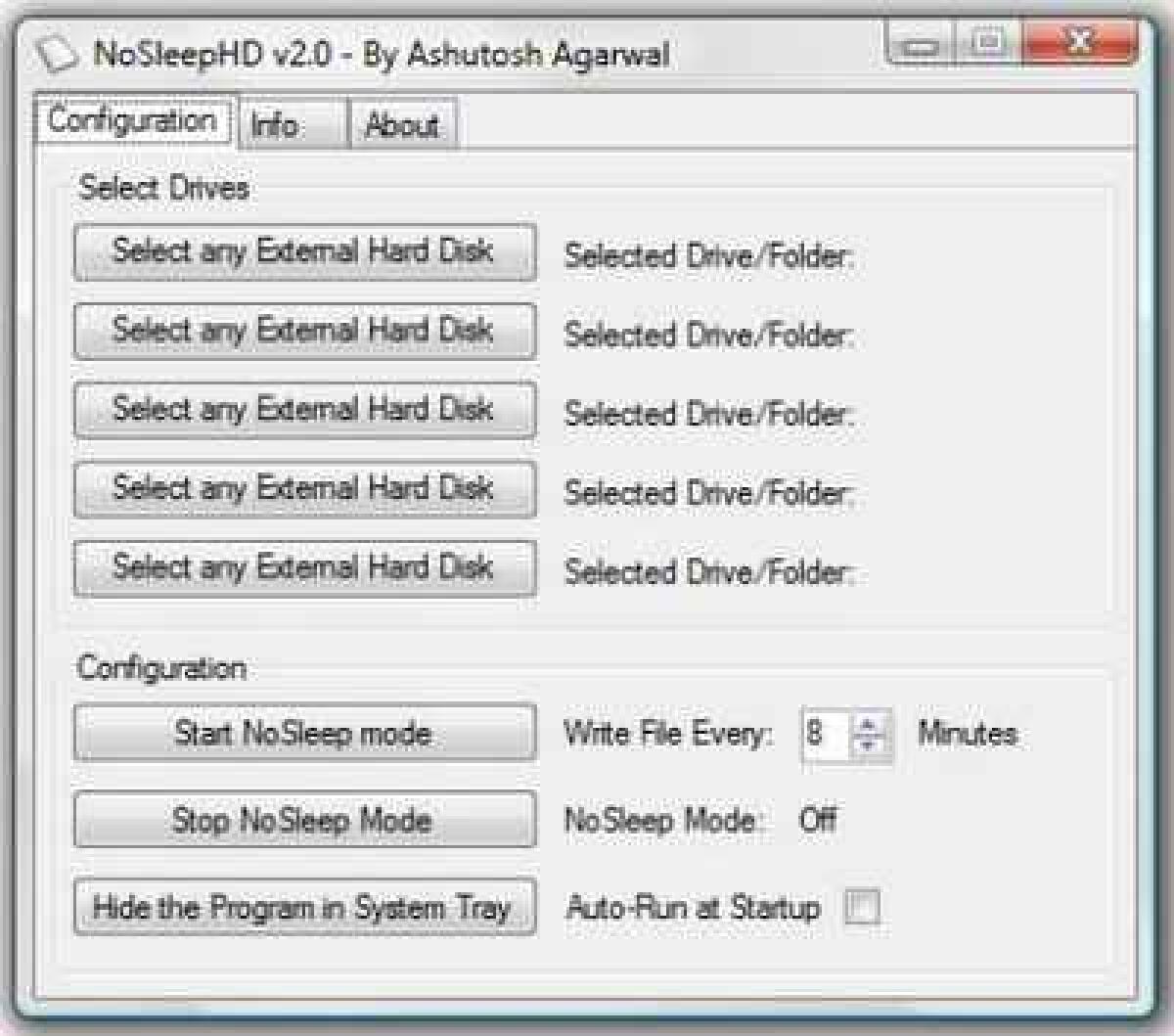 Hard disk esterno sempre attivo con NoSleepHD - 