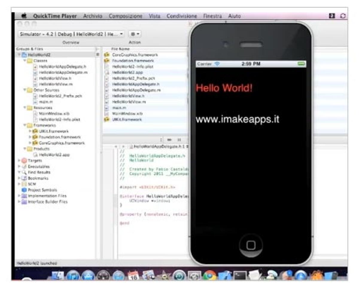 Videocorso di programmazione iPhone: realizziamo la prima applicazione! - 