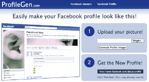 ProfileGen, personalizzare il profilo Facebook con un'immagine