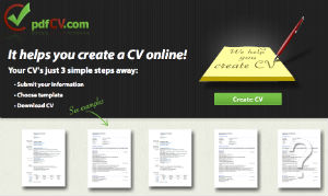 PDFCV servizio per creare curriculum vitae in PDF