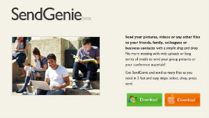SendGenie programma per inviare file via drag&drop