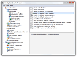 True System Security Tweaker: ottimizzare pc