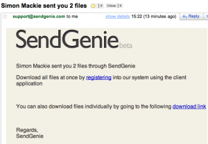 sendgenie: condivisione file