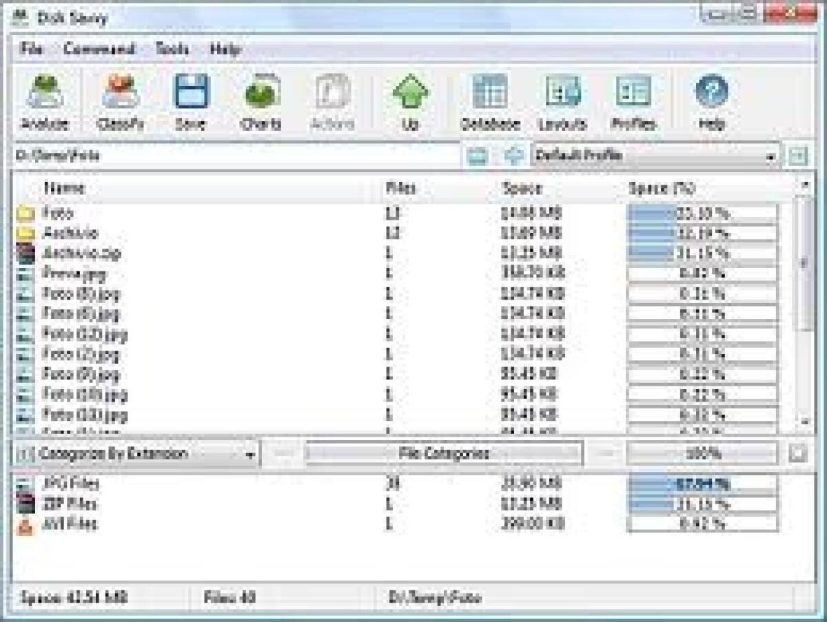 Gestione spazio su disco con DiskSavvy - 