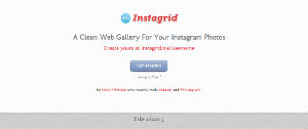 Instagrid, galleria fotografica di Instagram - 