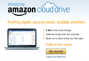 Amazon Cloud Drive, file hosting 5 Gb gratis