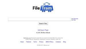 FileTram: Motore di ricerca per siti di file Sharing
