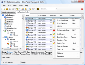 Salvataggio delle password protetto