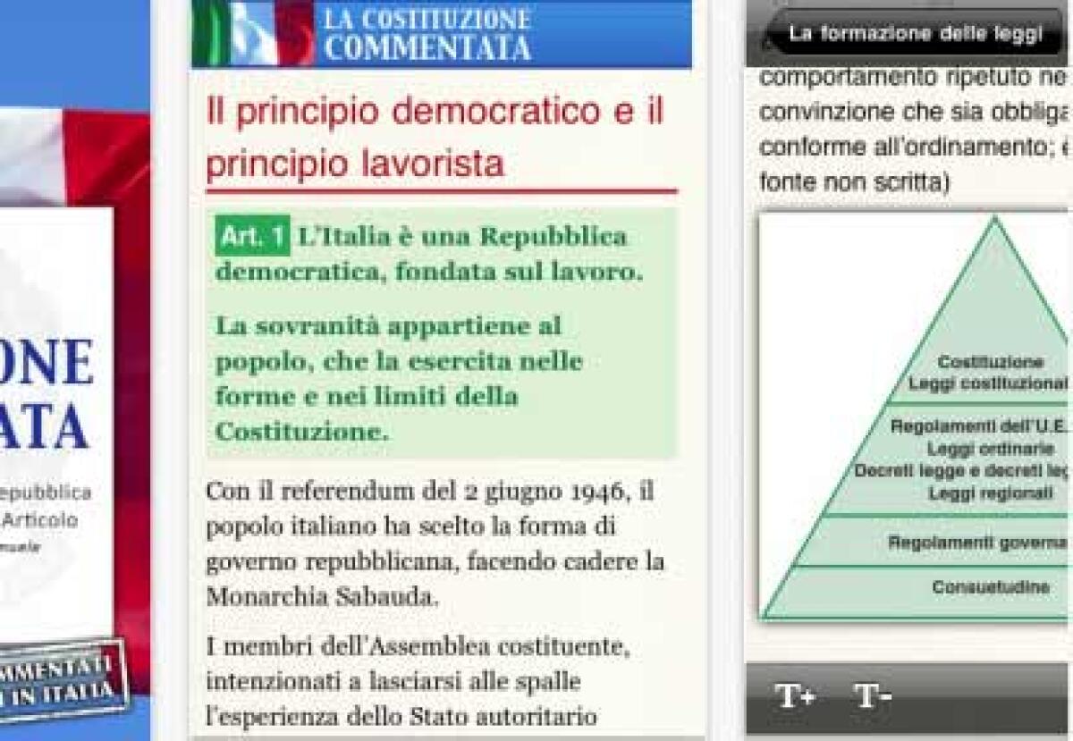Costituzione Italiana sempre nel taschino - 