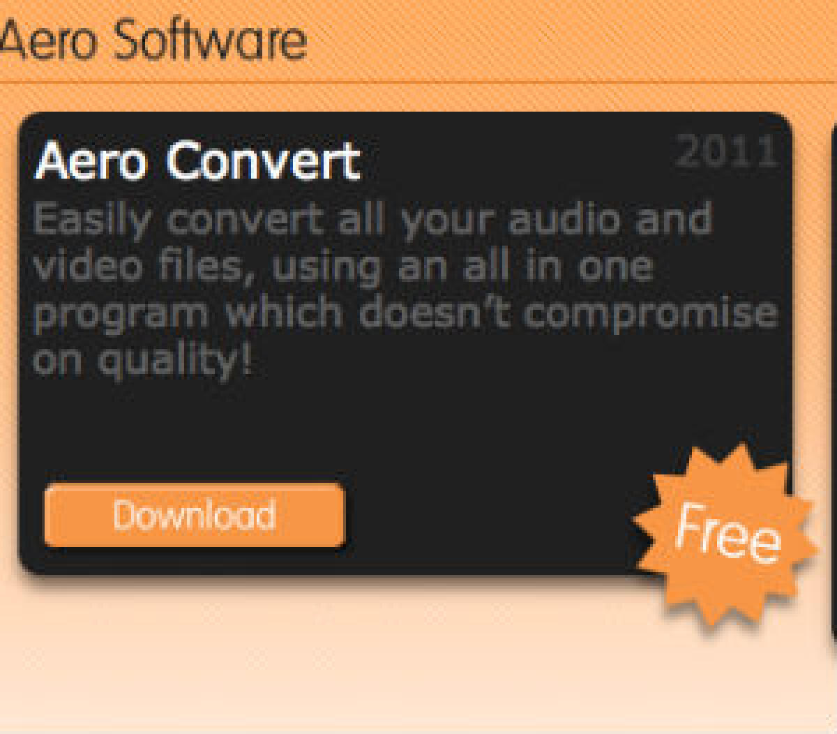 Aero Convert software freeware per convertire audio e video - 