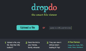 Dropdo, servizio di condivisione file online con anteprima