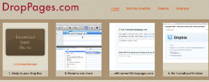DropPages, creare un sito web con DropBox