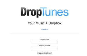 DropTunes player musicale per ascoltare musica da Dropbox