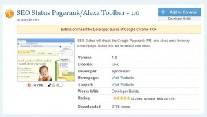 Informazioni SEO su GoogleChrome