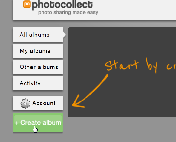 PhotoCollect: creare album fotografici