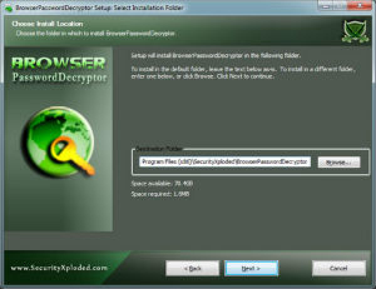 BrowserPasswordDecryptor, recuperare password dal browser - 