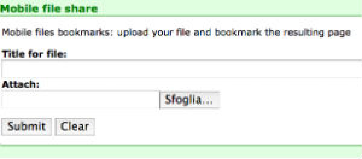 mFile, servizio gratuito per condividere file online - 