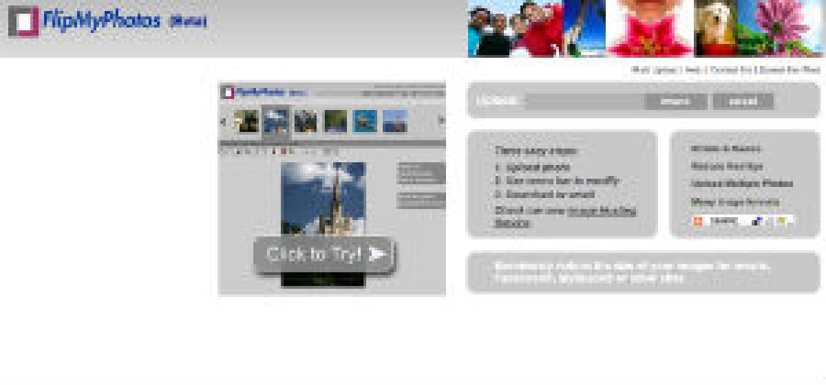 Flip My Photos servizio per modificare le immagini - 