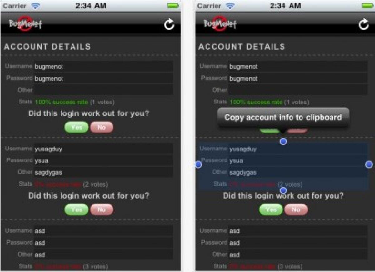 Iscrizione veloce ai forum: BugMeNot - 