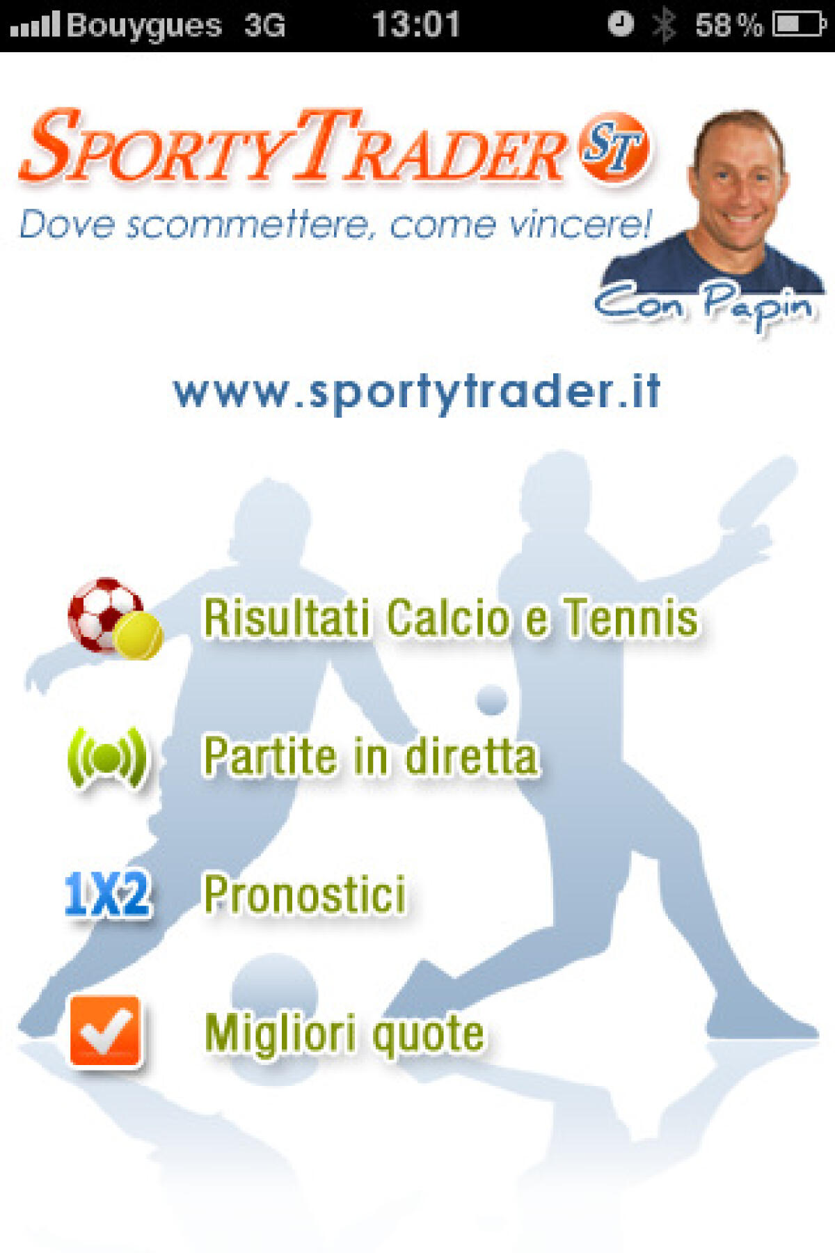 Seguire lo sport su iPhone - 