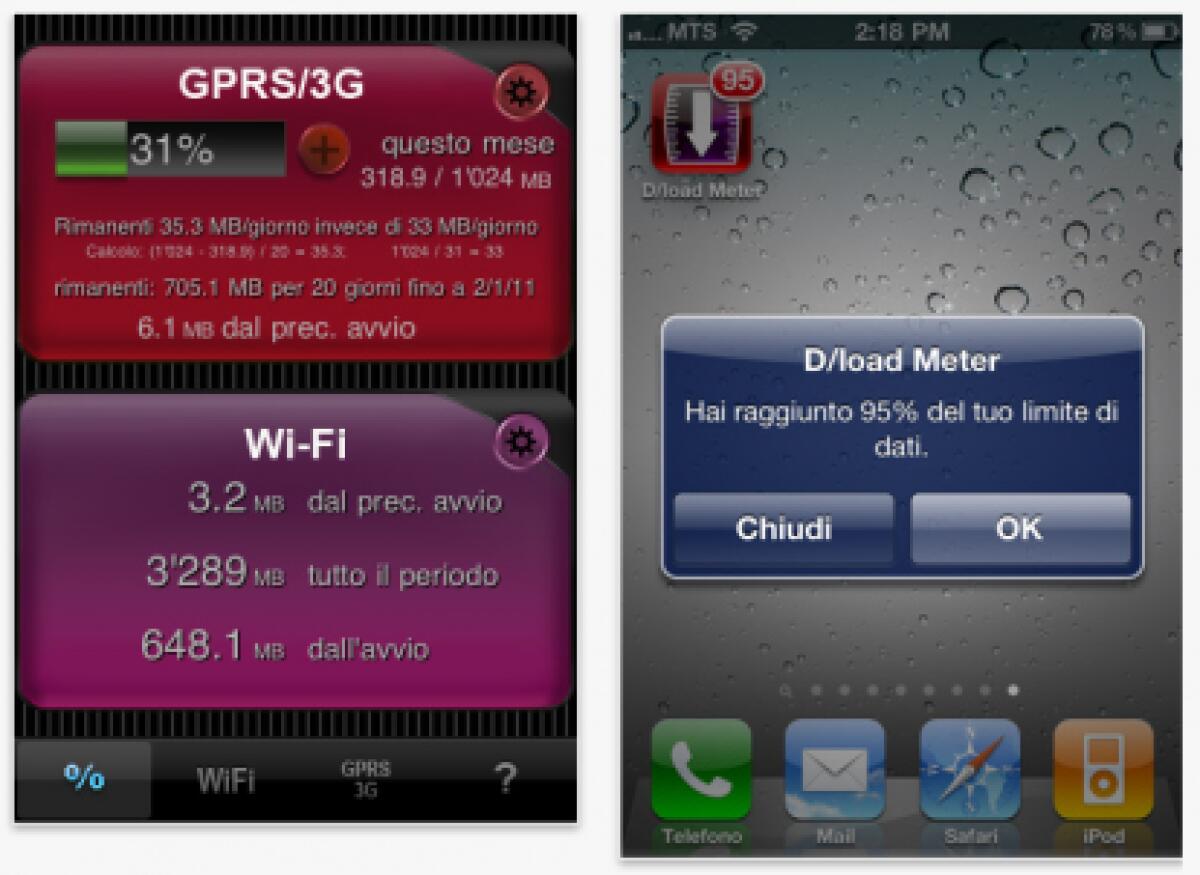 Gestione consumi tariffe : Download Meter - 