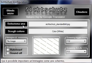 Protezione privacy con Sichtschutz
