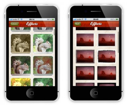 Applicazione foto editing: Effects